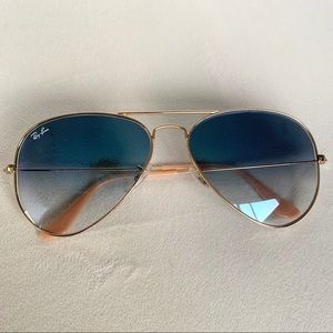Ray Ban Blue Gradient Aviators
